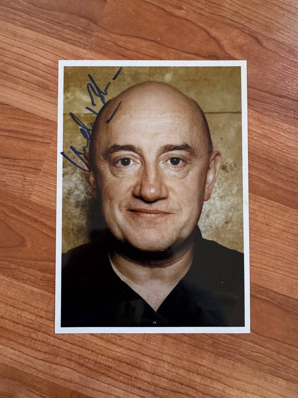 Dédicace - Autographe - Rare beau format photo signée au feutre bleu par Michel Blanc - Format 15x21 - Collection