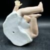 Rare et ancienne figurine antique d'un bébé fille assise - Biscuit/Porcelaine - Début 20ème-  blanc et rose - Collection - Décoration – Image 5
