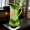 Pichet Ancien Limoges Modèle Palm - Porcelaine Blanche à Décor Floral - Vintage