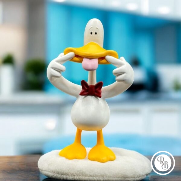 Figurine en résine Sitting Ducks Prods - Canard blanc en grimace - Démons et Merveilles - Décoration - Collection -