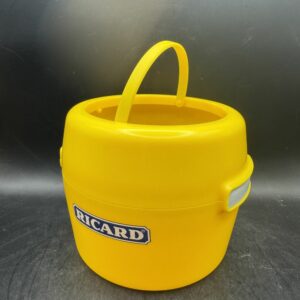 Sceau à glaçons Ricard en plastique jaune - objet publicitaire - Décoration - Collection - Pastis - Bistrot - Bar - Café