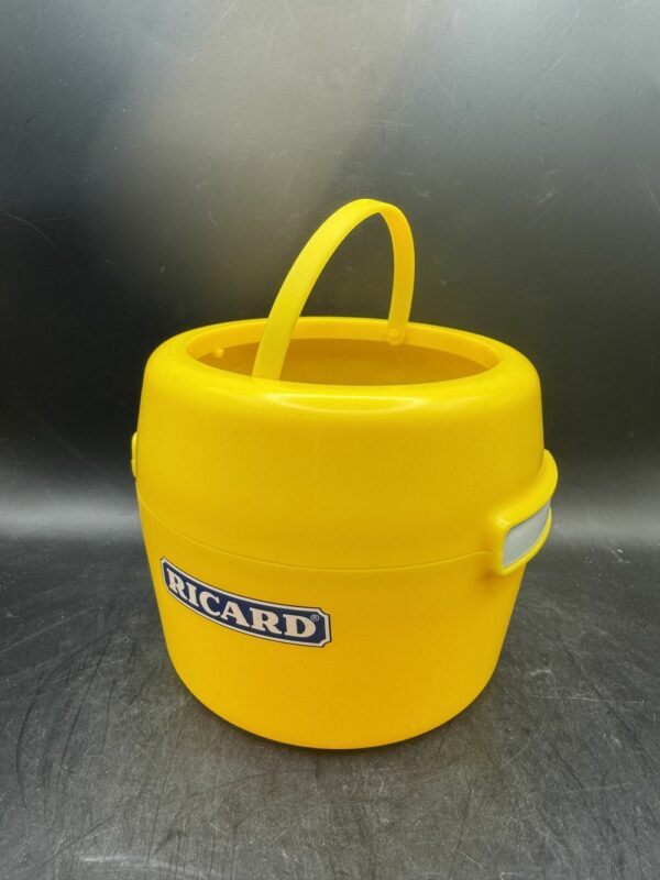 Sceau à glaçons Ricard en plastique jaune - objet publicitaire - Décoration - Collection - Pastis - Bistrot - Bar - Café