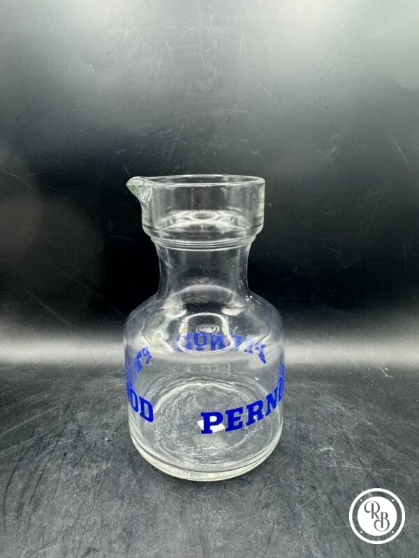 Deux (lot) Pichets anciens en verre des années 60/70 de la marque Pernod - Anisette - Pastis - Décoration Café/Bistrot/Bar - Vintage – Image 6