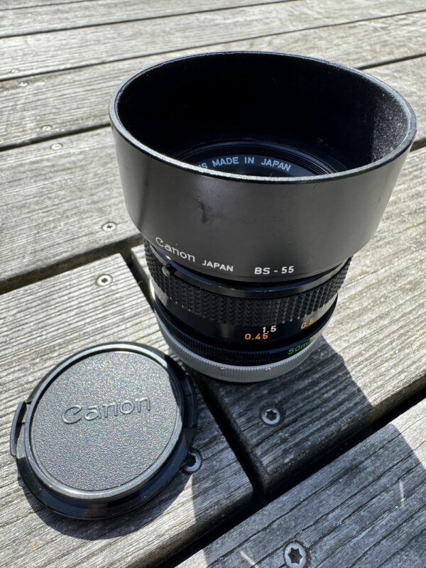 Objectif Canon 50mm pour Appareil photo Argentique avec sa pochette - Image - Prise de vue - Kodak - Nikon - Vintage – Image 5