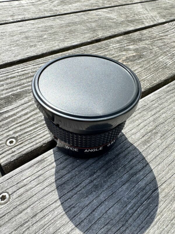 Optique Macuron Vidéo Wide angle 0,5 (et sa boite et pochette d'origine) pour Appareil photo Argentique