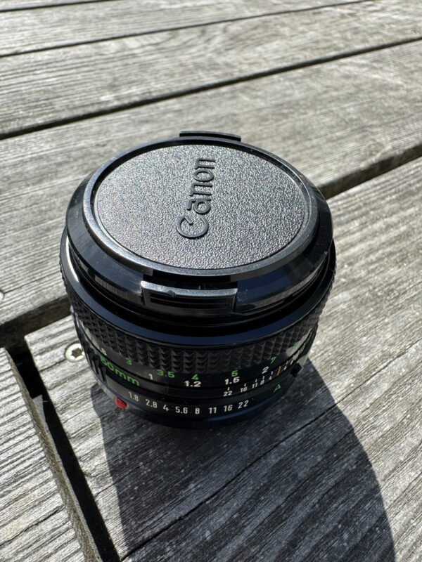 Objectif Canon Fd 50mm (et sa boite d'origine) pour Appareil photo Argentique - Image - Prise de vue - Kodak - Nikon - Vintage