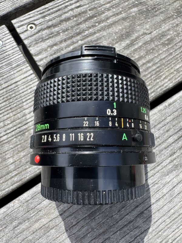 Rare Objectif Canon 28mm FD pour Appareil photo Argentique - Image - Prise de vue - Kodak - Nikon - Vintage – Image 5