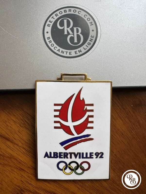 Rare Médaille souvenir d'un beau format des Jeux Olympiques - jo - Albertville 1992 - Collection - Ski – Image 2