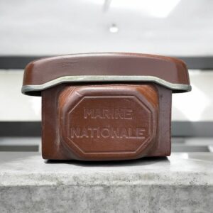 Rare Pochette / Etui d'origine Marine Nationale en cuir marron pour Appareil photo Argentique Foca MN Universel R