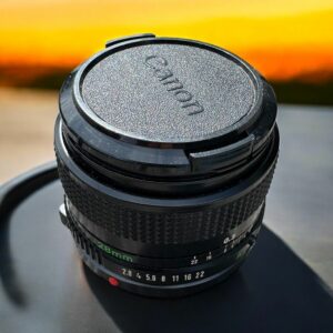 Rare Objectif Canon 28mm FD pour Appareil photo Argentique - Image - Prise de vue - Kodak - Nikon - Vintage