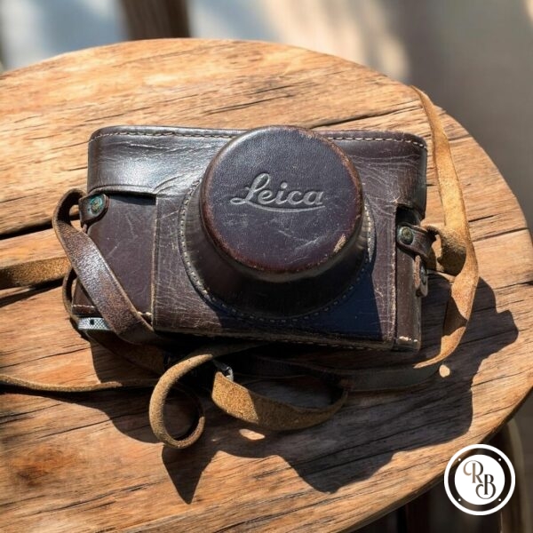 Pochette / Etui d'origine Leica en cuir marron pour Appareil photo Argentique - Image - Prise de vue - Kodak - Nikon - Vintage