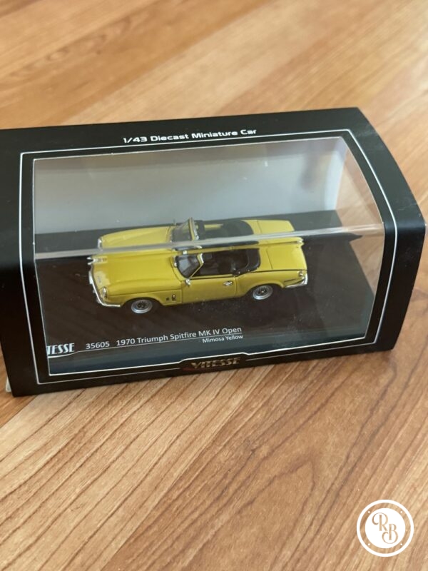 Rare - Introuvable - Vitesse - Triumph Spitfire mk IV Open 1970 - 1/43 - Jaune mimosa - métal - Avec sa boite jamais ouverte – Image 5