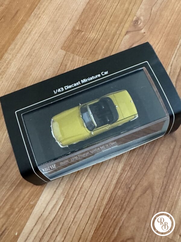 Rare - Introuvable - Vitesse - Triumph Spitfire mk IV Open 1970 - 1/43 - Jaune mimosa - métal - Avec sa boite jamais ouverte – Image 6