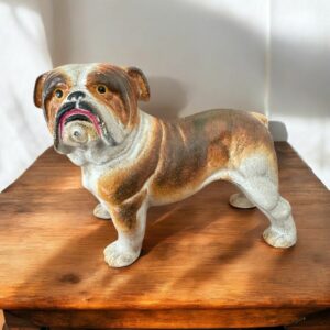Rare - Magnifique bloc porte en fonte - Chien Bulldog  Vintage