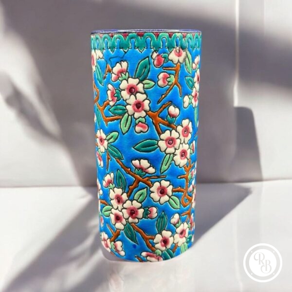Ancien et rare pot/vase en céramique en Emaux de Longwy - Estampille des années 1930 - Décoration - Collection