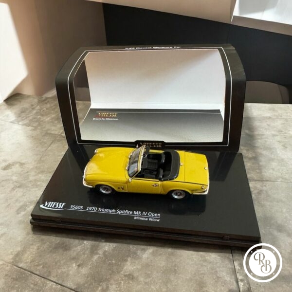 Rare - Introuvable - Vitesse - Triumph Spitfire mk IV Open 1970 - 1/43 - Jaune mimosa - métal - Avec sa boite jamais ouverte