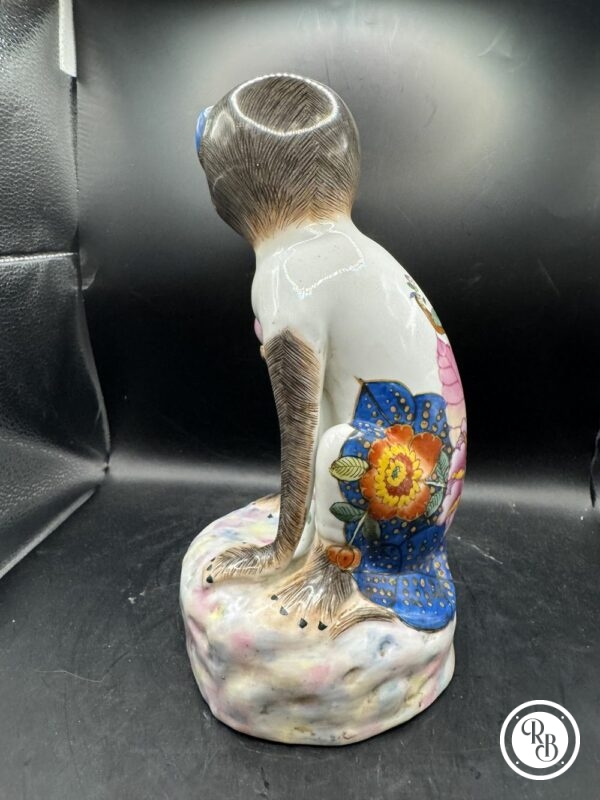 Ancienne et rare Statuette/figurine chinoise - Singe - Estampillée - Collection - Décoration – Image 4