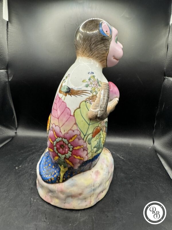 Ancienne et rare Statuette/figurine chinoise - Singe - Estampillée - Collection - Décoration – Image 5