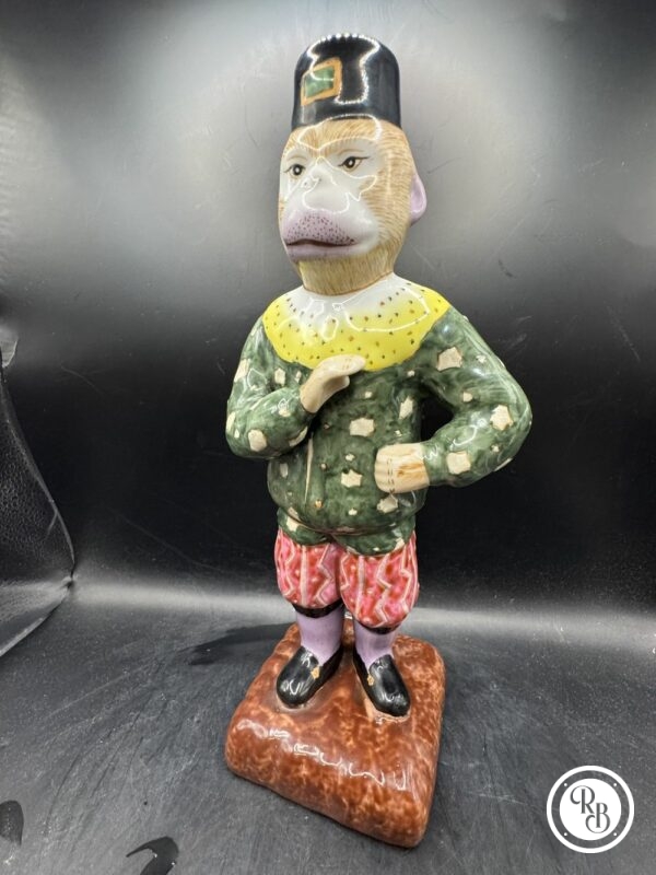 Ancienne et rare Statuette/figurine chinoise - Singe - Estampillée et signée - Collection - Décoration – Image 3