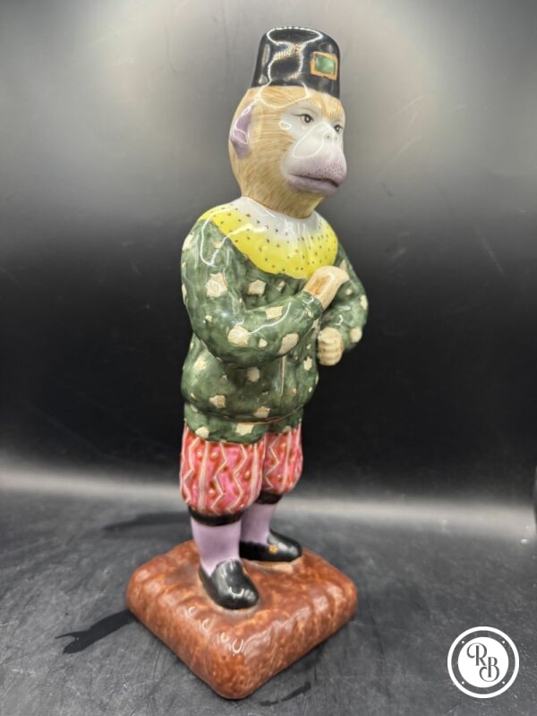Ancienne et rare Statuette/figurine chinoise - Singe - Estampillée et signée - Collection - Décoration – Image 6
