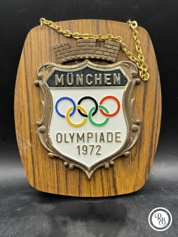 Rare et introuvable Plaque commémorative en bois des Jeux Olympiques d'été - jo - Munich - München de 1972 - Collection - Décoration – Image 2
