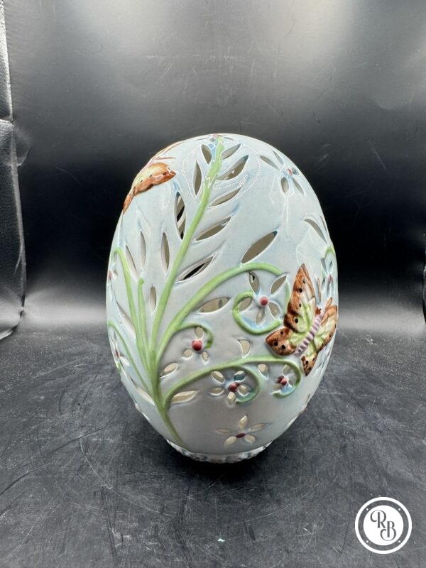 Charmant brûle/Porte bougie en porcelaine en forme d'œuf - De la maison Villeroy et Boch - Collection - Déco - Pâques – Image 2