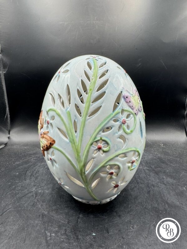 Charmant brûle/Porte bougie en porcelaine en forme d'œuf - De la maison Villeroy et Boch - Collection - Déco - Pâques – Image 3