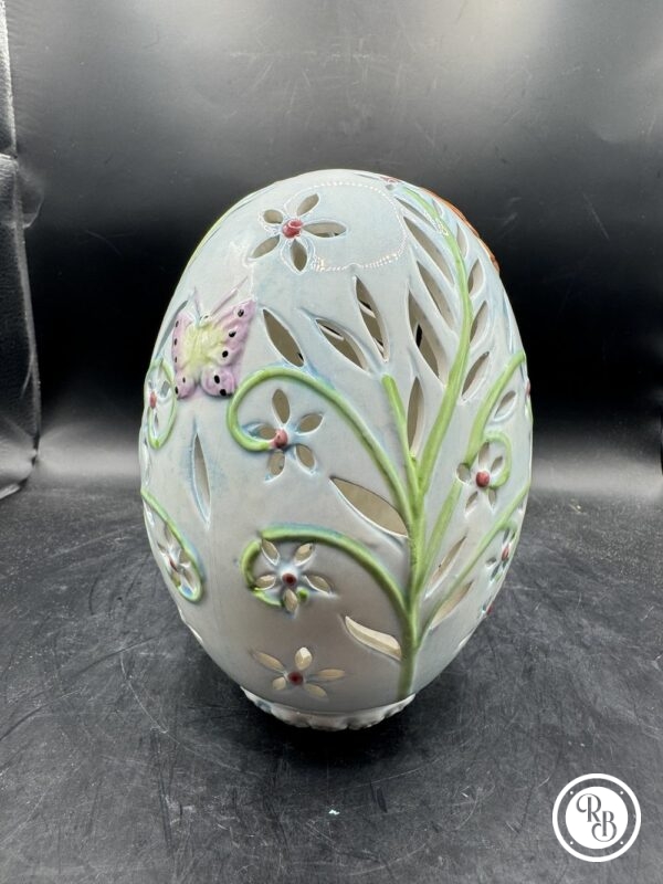 Charmant brûle/Porte bougie en porcelaine en forme d'œuf - De la maison Villeroy et Boch - Collection - Déco - Pâques – Image 4