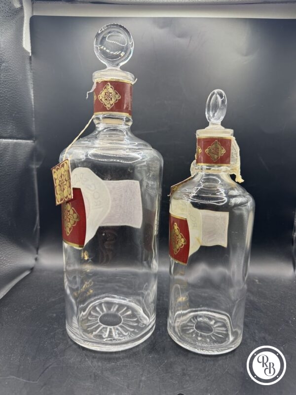 Lot de deux anciennes bouteilles de Parfum - Flacons Vintage en verre de Jean Marie Farinay - Eau de Cologne extra vieille - Roger et Gallet - Fabrication française - Collection - Décoration – Image 5