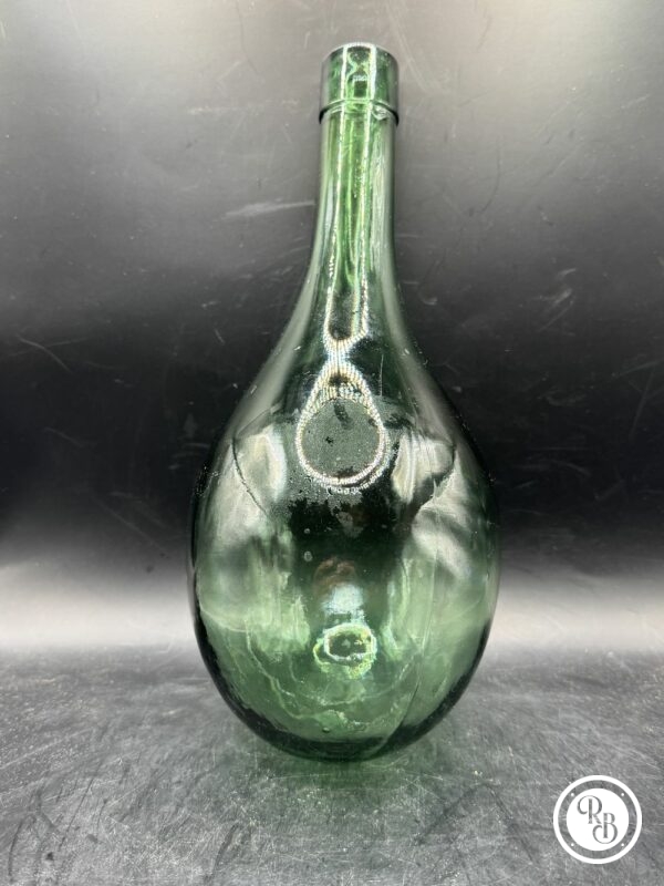 Ancienne bouteille en verre à fond rond - Amphore - Vers 1930 - Déco - Collection – Image 2