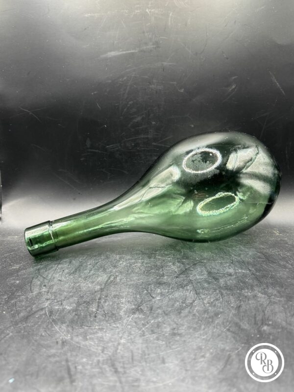 Ancienne bouteille en verre à fond rond - Amphore - Vers 1930 - Déco - Collection – Image 3