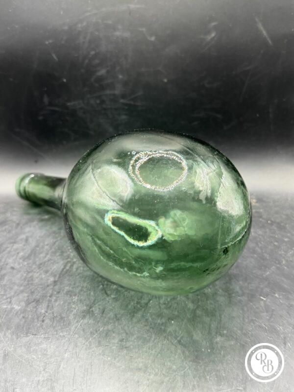 Ancienne bouteille en verre à fond rond - Amphore - Vers 1930 - Déco - Collection – Image 4
