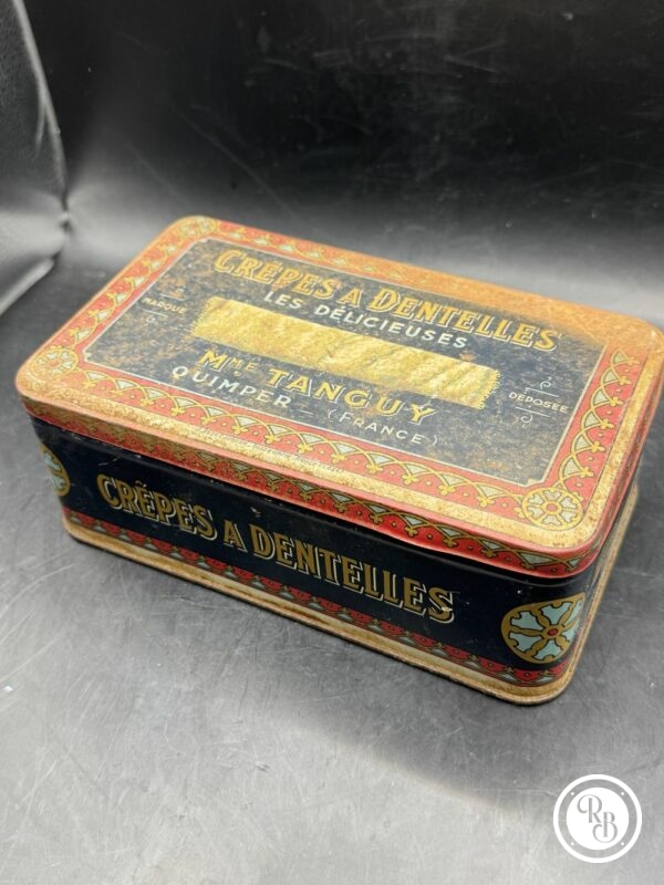 Ancienne boite publicitaire en métal/tôle - Crêpes en dentelles "Les délicieuses" Quimper - Déco - Collection – Image 6