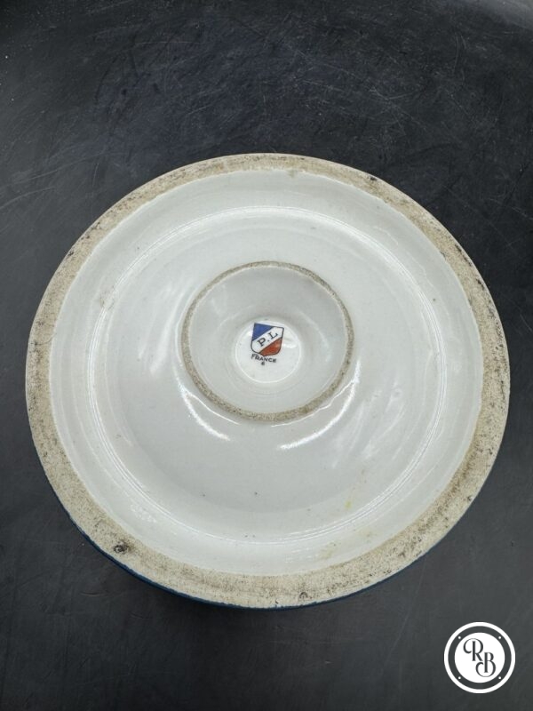 Ancien Cendrier de la maison Paul Lanternier - Porcelaine de Limoges - France - Joli décor floral et dorure - Vers 1950 - Collection - Décoration – Image 6