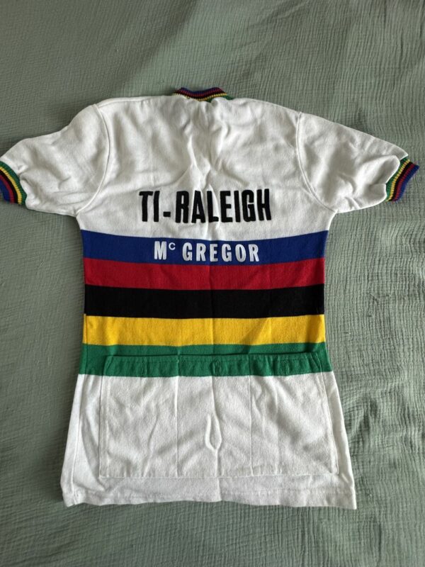 Maillot hyper collector Original "Tricots du Rocher" Cycliste-Cycling jersey TI-Raleigh-McGregor 1978 Vintage Tour de France - Champion du monde - Collection - Décoration – Image 3