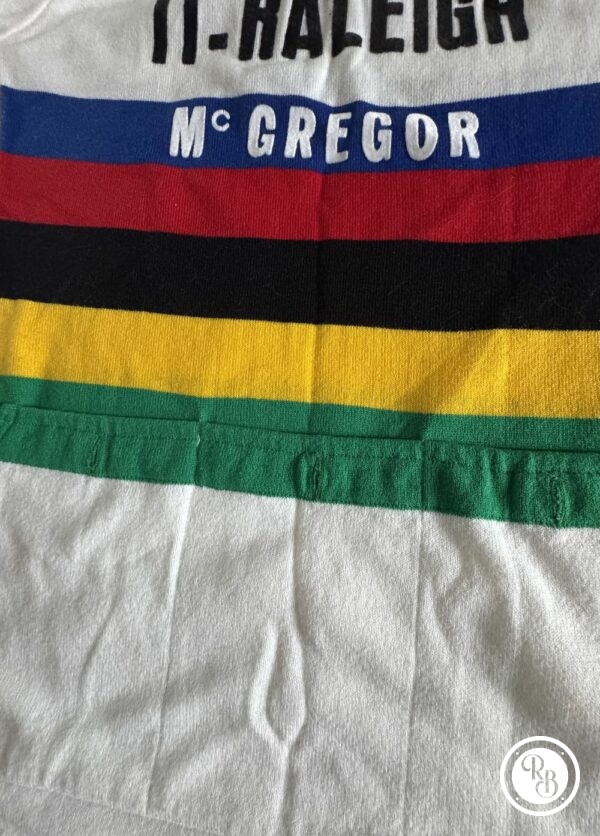 Maillot hyper collector Original "Tricots du Rocher" Cycliste-Cycling jersey TI-Raleigh-McGregor 1978 Vintage Tour de France - Champion du monde - Collection - Décoration – Image 6
