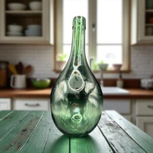 Ancienne bouteille en verre à fond rond - Amphore - Vers 1930 - Déco - Collection