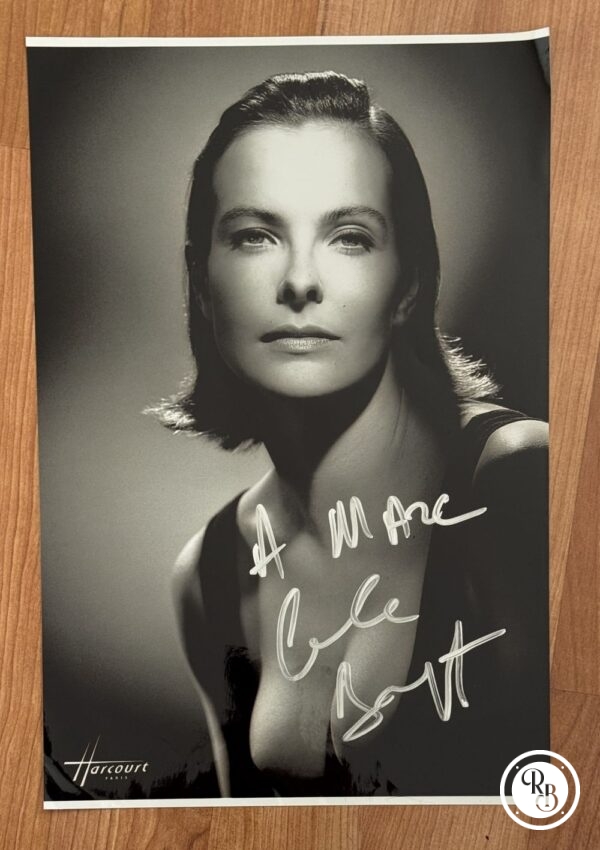 Dédicace - Autographe - Rare et belle grande photo sexy signée au feutre par Carole Bouquet - Format 20x30 - Harcourt