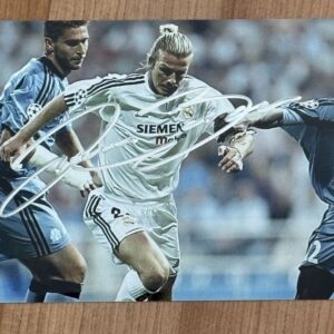 Dédicace - Autographe - Très rare photo signée au feutre par David Beckham - Manchester - Réal - Galaxy - Football Anglais