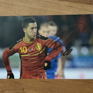 Dédicace - Autographe - Rare photo signée au feutre par Eden Hazard - Format 11x18 - Belgique - Losc - Real Madrid - Chelsea