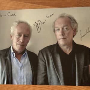 Dédicace - Autographe - Belle et grande photo signée au feutre par Jean Pierre et Luc Dardenne - Format 20x30 - Palmes de d'or Cannes - Rosetta