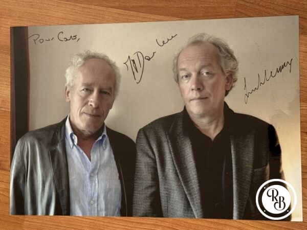 Dédicace - Autographe - Belle et grande photo signée au feutre par Jean Pierre et Luc Dardenne - Format 20x30 - Palmes de d'or Cannes - Rosetta