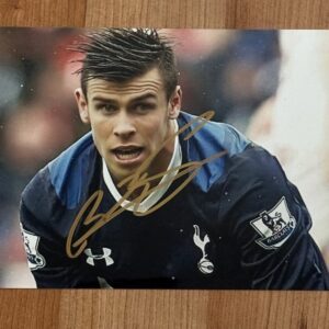 Dédicace - Autographe - Rare photo signée au feutre par Gareth Bale - Format 11x17 - Pays de Galles - Réal Madrid - Tottenham