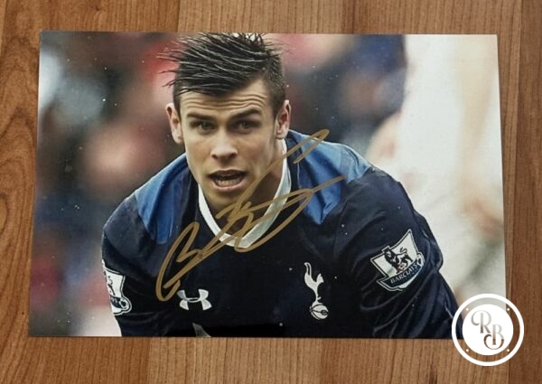 Dédicace - Autographe - Rare photo signée au feutre par Gareth Bale - Format 11x17 - Pays de Galles - Réal Madrid - Tottenham