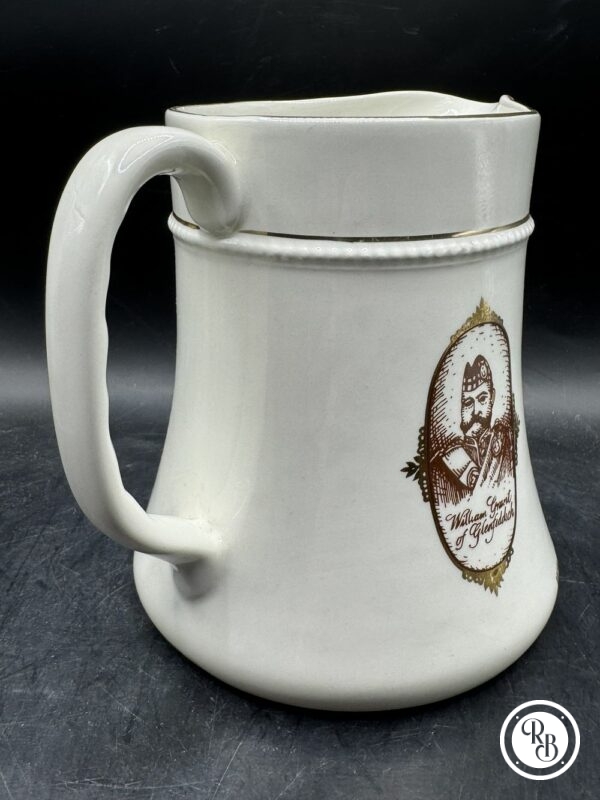 Pichet publicitaire Whisky Glenfiddich Pur Malt blanc et or - Made in England/Angleterre - Décoration - Collection – Image 4