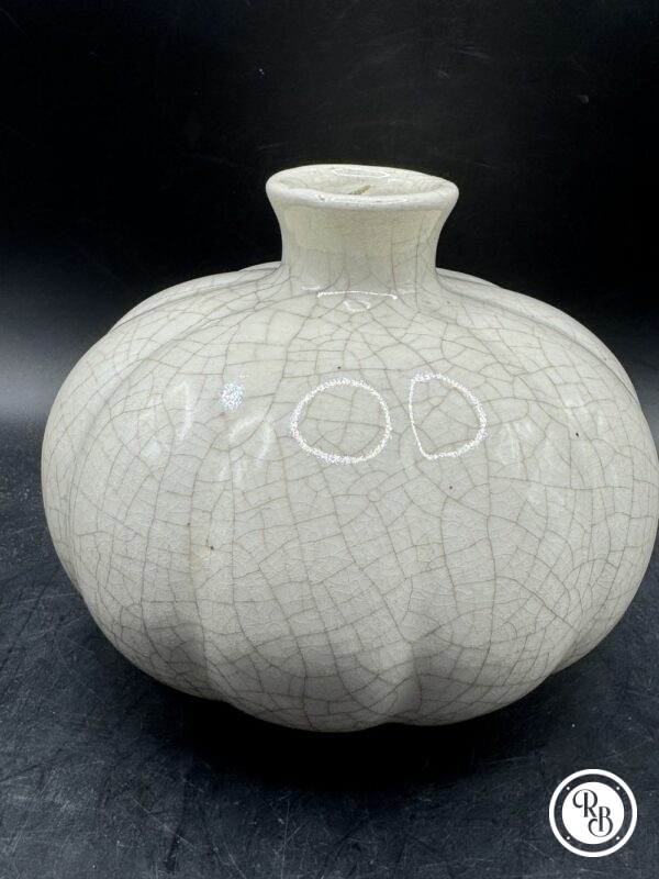 Beau vase/pot boule original en céramique craquelée - Décoration - Collection – Image 4