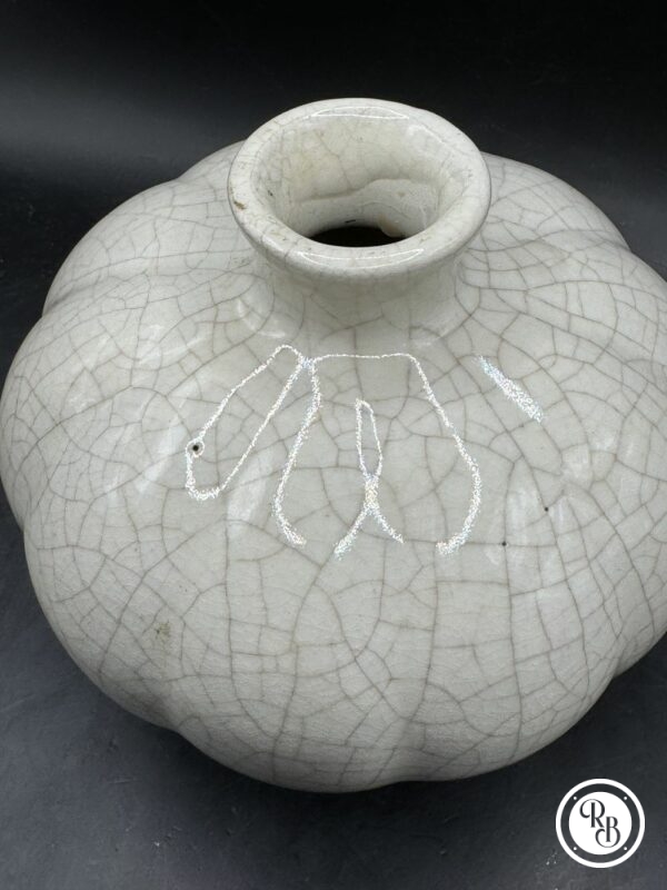 Beau vase/pot boule original en céramique craquelée - Décoration - Collection – Image 5