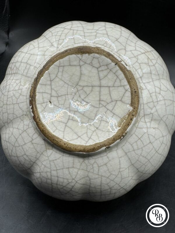 Beau vase/pot boule original en céramique craquelée - Décoration - Collection – Image 6