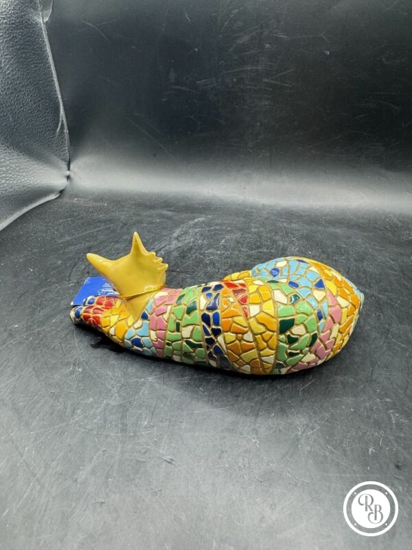 Rare Figurine de chat allongé de Capriochos Gaudi par Creaciones Velasco - Peinte à la main - Décoration - Collection – Image 6