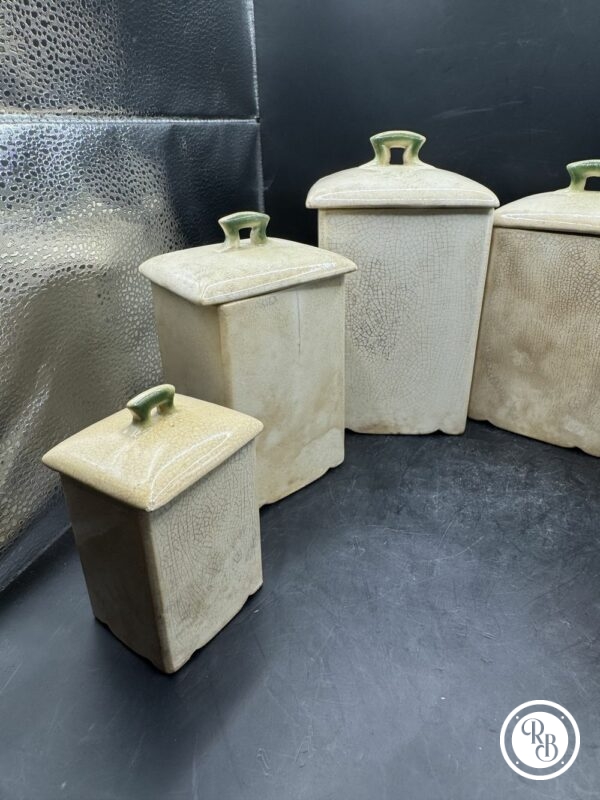 Jolie série de 6 pots à Epices avec leurs couvercles - Datant du début XXème - Numérotés - Décoration - Collection – Image 6